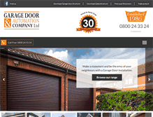 Tablet Screenshot of garagedoors.uk.com